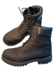 Vorschaubild 2 von 6-Inch Premium Boots Herren Stiefel Schwarz Leder Gr. 41