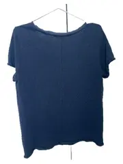 Vorschaubild 3 von Denim Damen T-Shirt V-Ausschnitt Schwarz Gr. L Basic