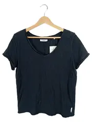 Vorschaubild 1 von Denim Damen T-Shirt V-Ausschnitt Schwarz Gr. L Basic