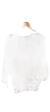 Vorschaubild 2 von Damen Bluse Gr. 44 Blumenmuster Beige Viskose Langarm