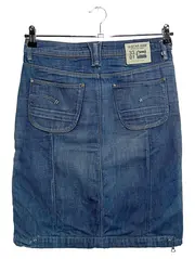 Vorschaubild 2 von Jeansrock Damen Gr. 36 S Blau Midirock Streetwear Vintage Baumwolle