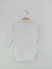Vorschaubild 2 von Baby Body Langarm Weiß Gr. 86 Stickerei