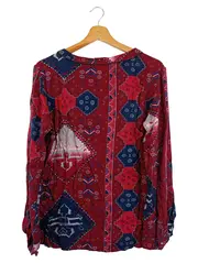 Vorschaubild 2 von Damen Bluse M Mehrfarbig Vintage Ethno Langarm