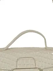 Vorschaubild 2 von Damen Clutch Elegant Beige Kroko-Prägung goldene Schnalle
