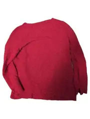 Vorschaubild 3 von Damen Pullover Rot Gr. 44 XXL Basic Langarm