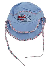 Vorschaubild 1 von Kinder Hut Sonnenhut Baumwolle Blau Freizeit Uni Stickerei UNI