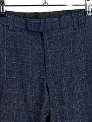 Vorschaubild 3 von Herren Anzughose Business Gr. 50 Blau Kariert