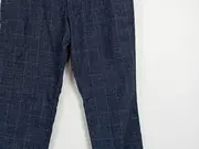 Vorschaubild 6 von Herren Anzughose Business Gr. 50 Blau Kariert