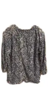 Vorschaubild 3 von Damen Bluse Gr. M Blau Paisley 3/4-Arm Modal