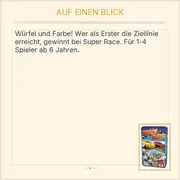 Vorschaubild 2 von Schmidt Super Race Brettspiel Autorennen Rennspiel Familienspiel ab 6 Jahre