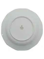 Vorschaubild 2 von Kuchenteller 19 cm Porzellan Weiß Florales Muster Klassisch