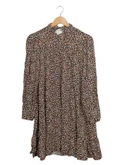 Vorschaubild 1 von Damen Blusenkleid Blumenmuster Viskose Freizeit Gr. 38 M