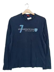 Vorschaubild 1 von Langarmshirt Herren Gr. S Blau Handcrafted Gear Casual Baumwolle