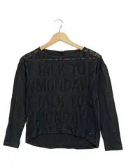 Vorschaubild 1 von Langarmshirt Kinder Gr. 152 Grau Schriftzug Casual Shirt