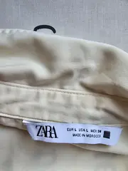 Vorschaubild 3 von Damen Hemdbluse Gr. 42 Kurzarm Schwarz-Weiß Grafisch Modern