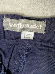 Vorschaubild 6 von Kinder Stoffhose Casual Blau Gr. 122 Baumwolle Leinen Knopf
