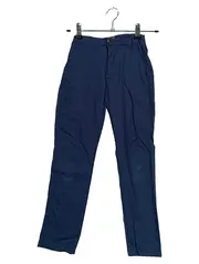 Vorschaubild 1 von Kinder Stoffhose Casual Blau Gr. 122 Baumwolle Leinen Knopf