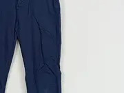 Vorschaubild 4 von Kinder Stoffhose Casual Blau Gr. 122 Baumwolle Leinen Knopf