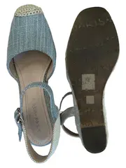 Vorschaubild 1 von Sandaletten Damen 38 helles Blau Keilabsatz Casual