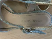 Vorschaubild 3 von Sandaletten Damen 38 helles Blau Keilabsatz Casual