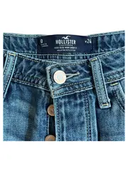 Vorschaubild 3 von Damen Jeans-Shorts W24 High-Rise Mom Short Blau Distressed