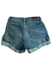 Vorschaubild 2 von Damen Jeans-Shorts W24 High-Rise Mom Short Blau Distressed