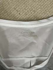 Vorschaubild 2 von Damen Tank Top Grau Weiß Brusttasche Gr. M Lyocell