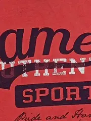 Vorschaubild 5 von Kinder T-Shirt Gr. 110 Rot mit Schriftzug Casual