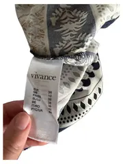 Vorschaubild 2 von Damen Maxikleid Gr. 36/S Blau Ethno Boho Sommerkleid Viskose