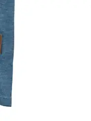 Vorschaubild 5 von Herren T-Shirt Blau Meliert Kurzarm Gr. 46 S Lederdetails Freizeit