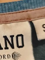 Vorschaubild 7 von Herren T-Shirt Blau Meliert Kurzarm Gr. 46 S Lederdetails Freizeit