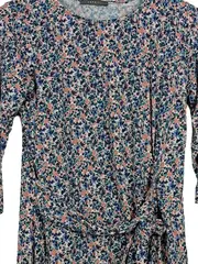 Vorschaubild 4 von Blusenkleid Blumenmuster Damen Freizeit Gr. 38 M Mehrfarbig