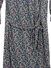 Vorschaubild 3 von Blusenkleid Blumenmuster Damen Freizeit Gr. 38 M Mehrfarbig