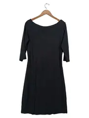 Vorschaubild 1 von Freizeitkleid Damen Gr. 40 L Schwarz Casual Viskose