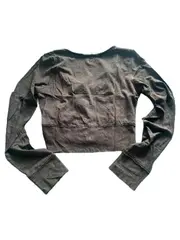 Vorschaubild 2 von Damen Langarmshirt Gr. 42/XL Braun Casual Baumwolle