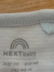 Vorschaubild 4 von Baby Body Langarm Gr. 92 Hellblau Gestreift Baumwolle