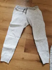 Vorschaubild 4 von Jogginghose Herren Grau L Meliert Baumwolle Freizeit L28