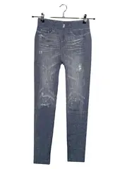 Vorschaubild 1 von Damen Jeggings Jeans Optik Destroyed Look Gr. M 40/42 Blau