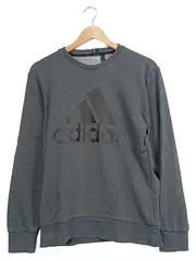 Vorschaubild 1 von Herren Sweatshirt Grau S Logo-Print Sportlich