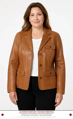 BLEVOSHE Lederjacke