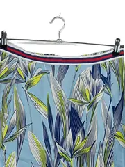 Vorschaubild 5 von Damen A-Linienrock Blau Blumenmuster Gr. 40 L Asymmetrisch