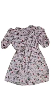 Vorschaubild 2 von Damen Blusenkleid Hemdblusenkleid Rosa Blumenmuster Gr. 38;M
