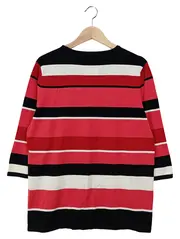 Vorschaubild 2 von Damen Pullover Gestreift Mehrfarbig Gr. M/38/40 3/4-Arm