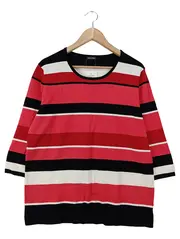 Vorschaubild 1 von Damen Pullover Gestreift Mehrfarbig Gr. M/38/40 3/4-Arm