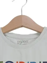 Vorschaubild 3 von T-Shirt Kinder Gr. 98 Weiß Logo-Print Baumwolle Kurzarm