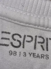 Vorschaubild 4 von T-Shirt Kinder Gr. 98 Weiß Logo-Print Baumwolle Kurzarm