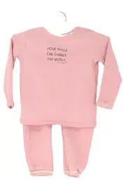 Vorschaubild 4 von Kinder Langarmshirt Gr. 74 Rosa Baumwolle Casual