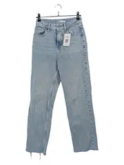 Vorschaubild 1 von Straight Leg Jeans Damen Gr. 34 XS W26 Hellblau High Waist