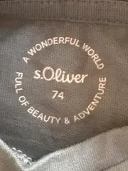 Vorschaubild 6 von Mädchen Langarmshirt Gr. 74 Petrol Blumen Glitzer Baumwolle