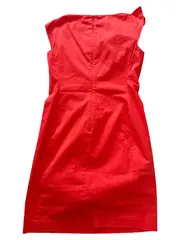 Vorschaubild 2 von Businesskleid Damen Rot Ärmellos Gr. 38 Sommer Business
